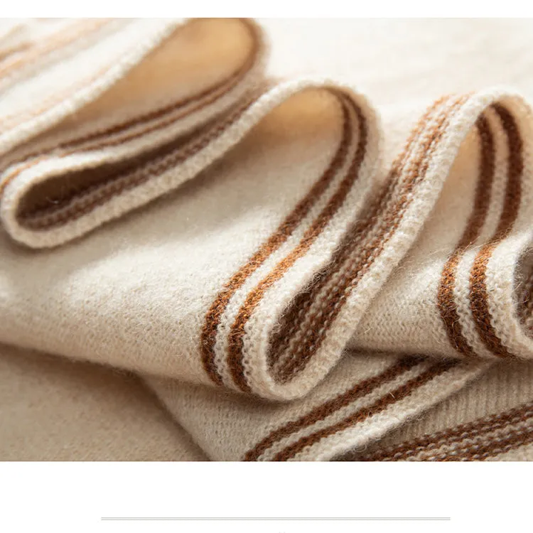 100% Cashmere Scarf Pashmina Shawls, Women Luxury Lightweight Cashmere Wrap Scarf