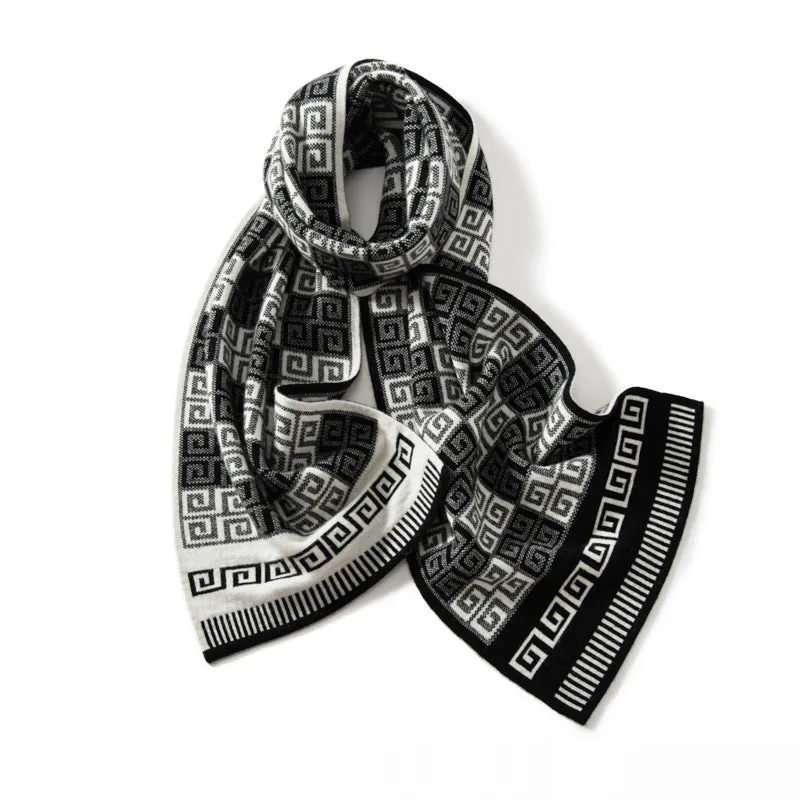 100% Cashmere Scarf Women and Men Cashmere Shawls Winter Thick Pashmina Scarf