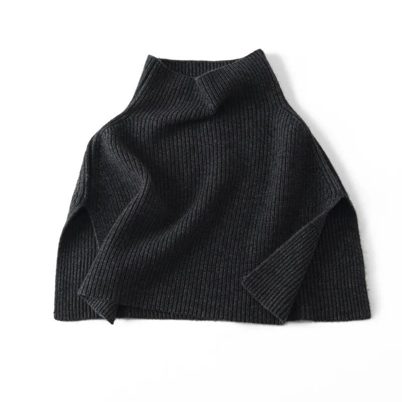 100% Cashmere Shawls Cashmere Half Poncho Women Winter Thick Pashmina Shawls