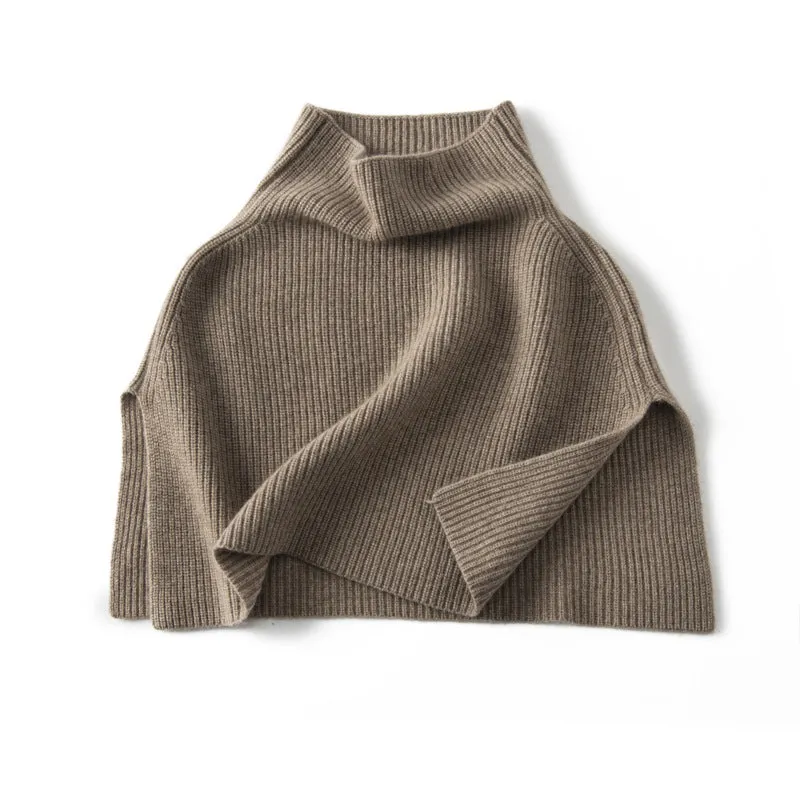 100% Cashmere Shawls Cashmere Half Poncho Women Winter Thick Pashmina Shawls