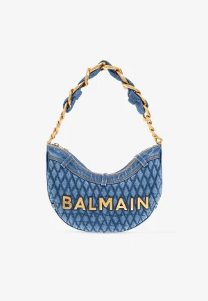 1945 Soft Denim Moon Shoulder Bag