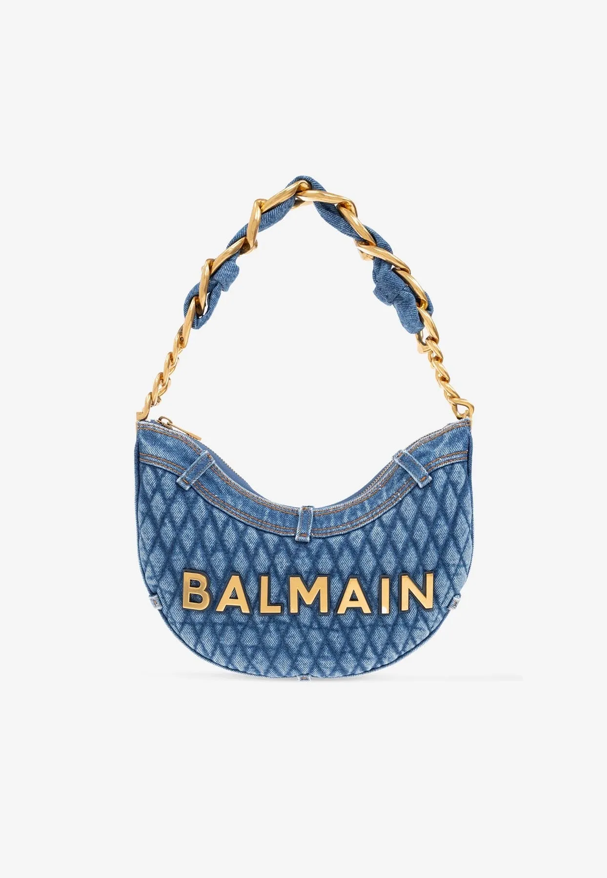 1945 Soft Denim Moon Shoulder Bag