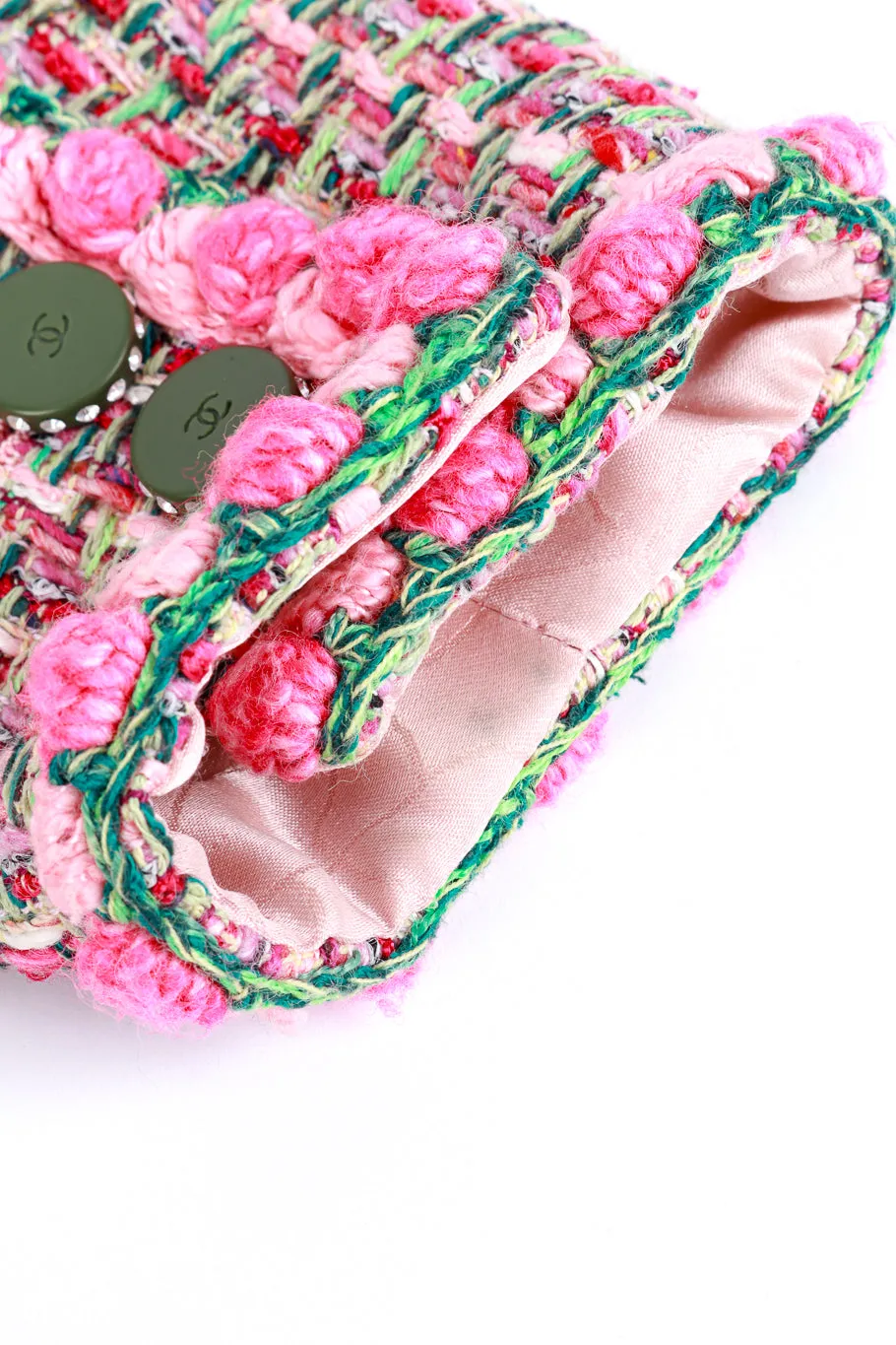 2002P Rosette Bouclé Collarless Jacket