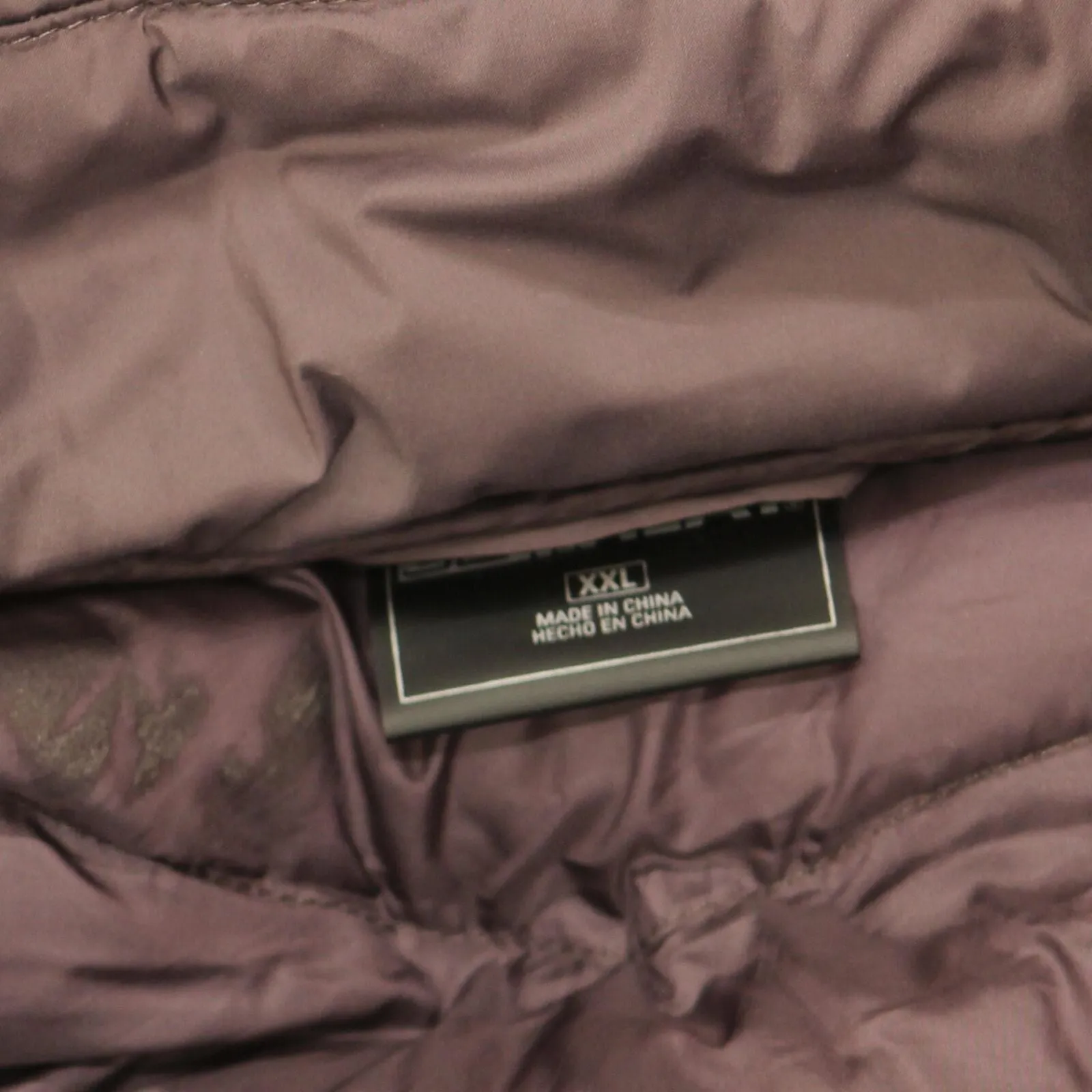 32 Degrees Womens Quilted Heat Puffer Hooded Jacket Coat Purple 2XL