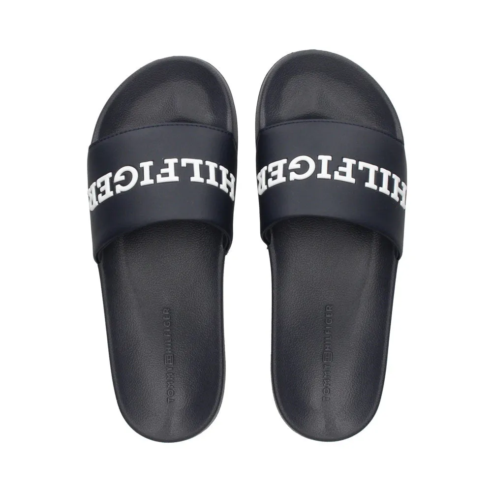 3D Print Hilfiger Pool Slides - Navy