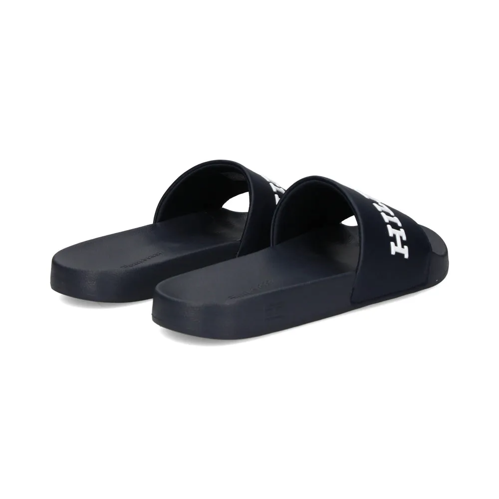 3D Print Hilfiger Pool Slides - Navy