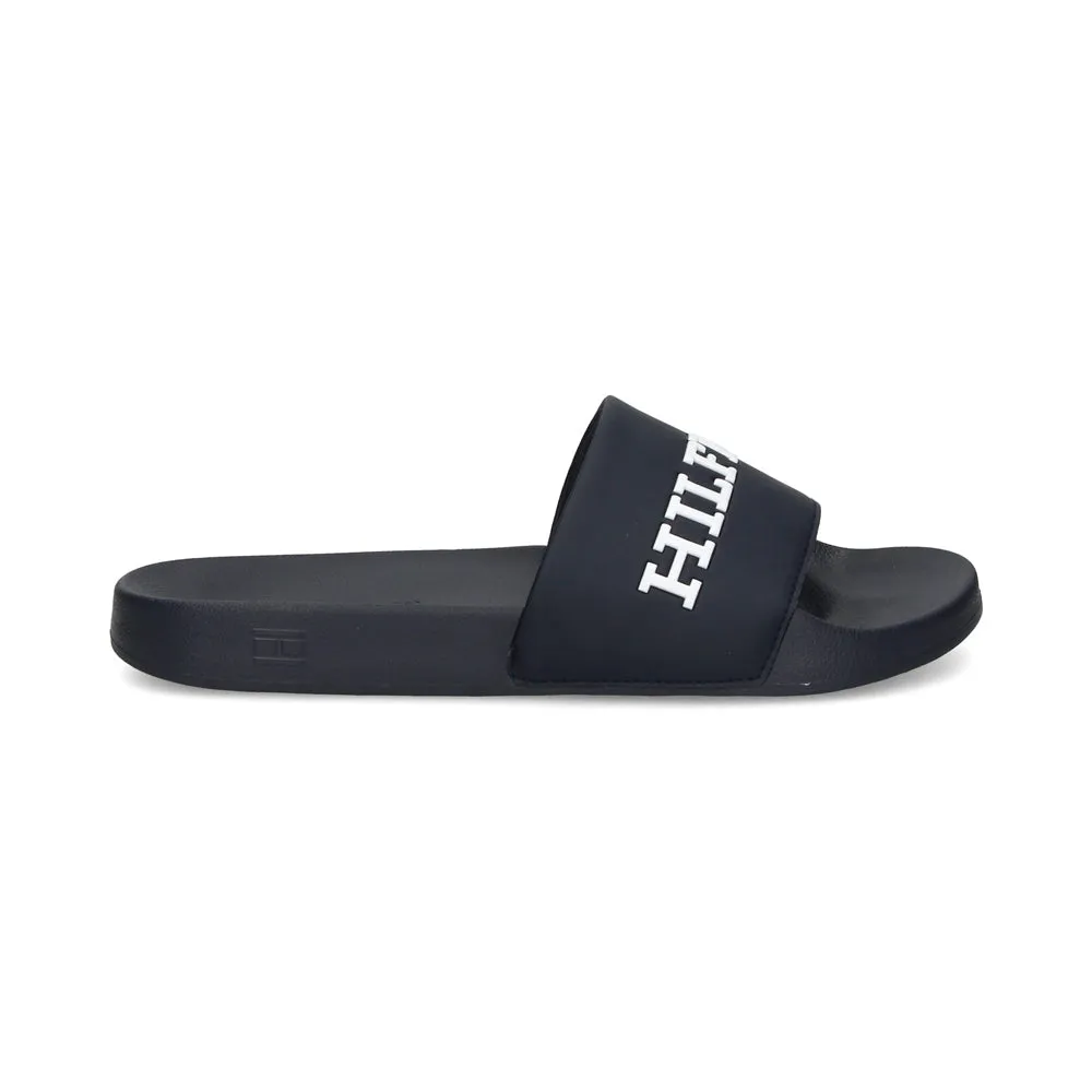 3D Print Hilfiger Pool Slides - Navy