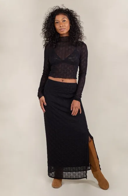 Abra Jacquard Mesh Skirt  SALE
