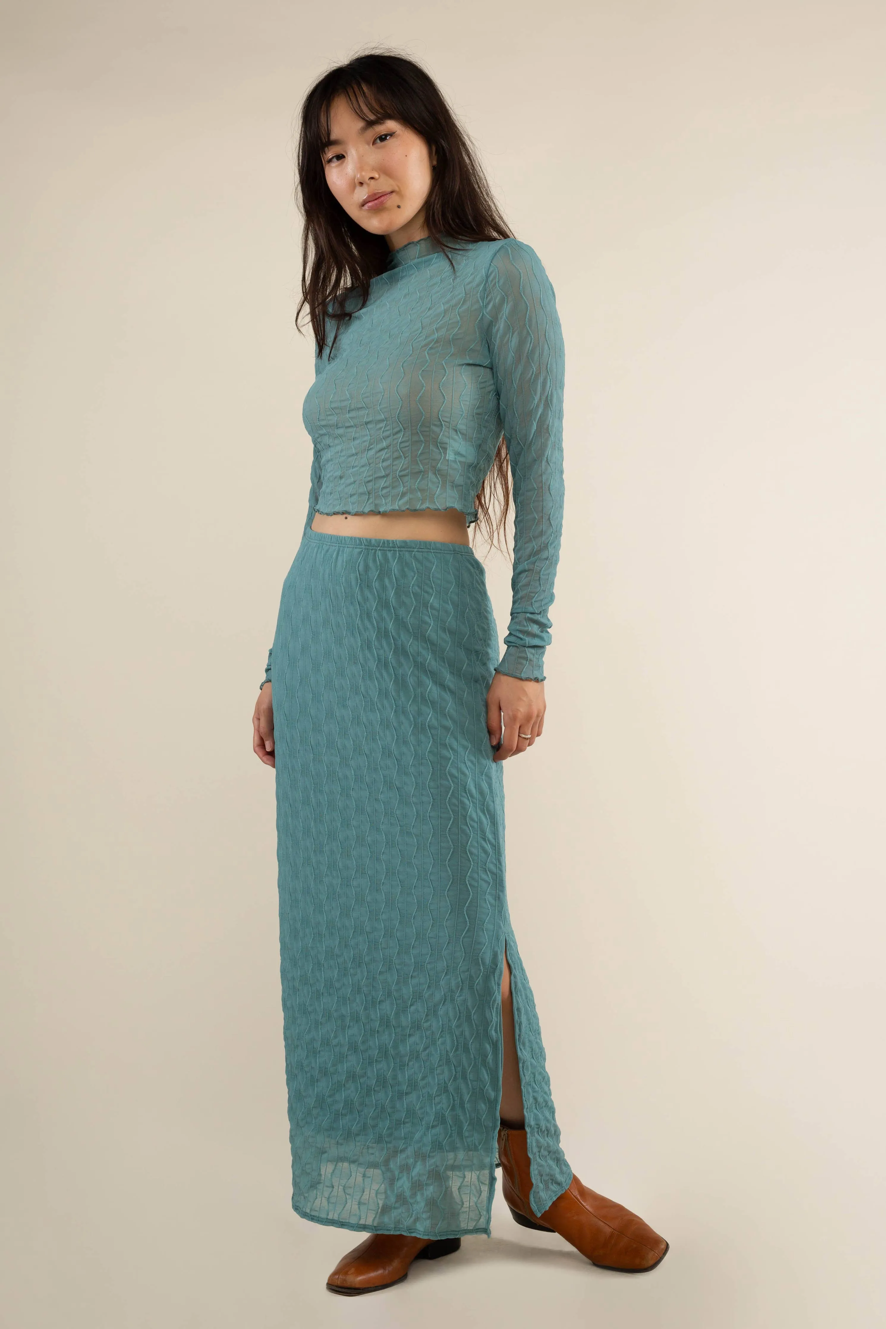 Abra Jacquard Mesh Skirt  SALE