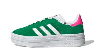 Adidas Gazelle Bold Green Lucid Pink
