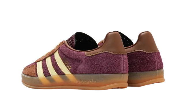 Adidas Gazelle Indoor Maroon Almost Yellow