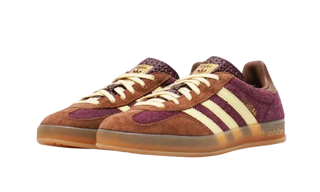Adidas Gazelle Indoor Maroon Almost Yellow