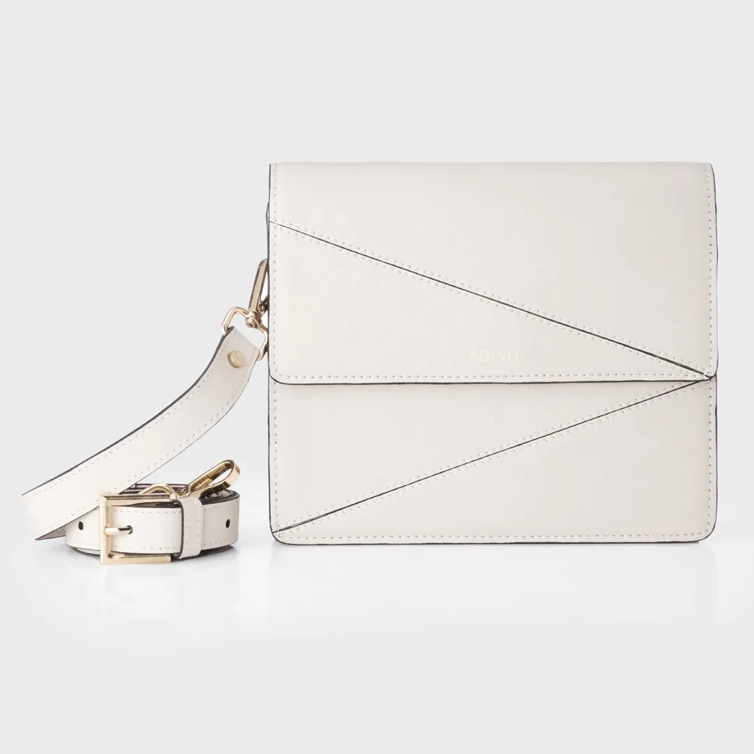 Adisee Diana Ivory Sling And Cross Bags