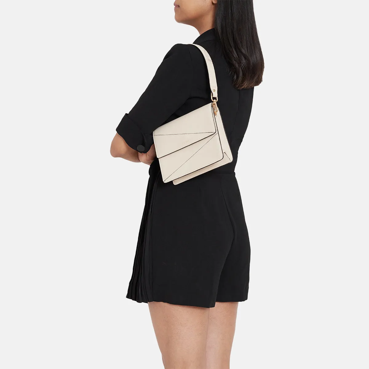 Adisee Diana Ivory Sling And Cross Bags