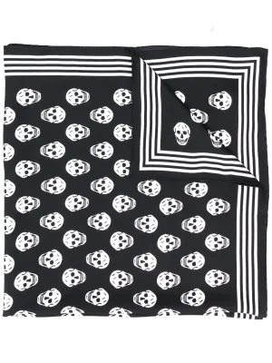 Alexander Mcqueen Black Scarfs