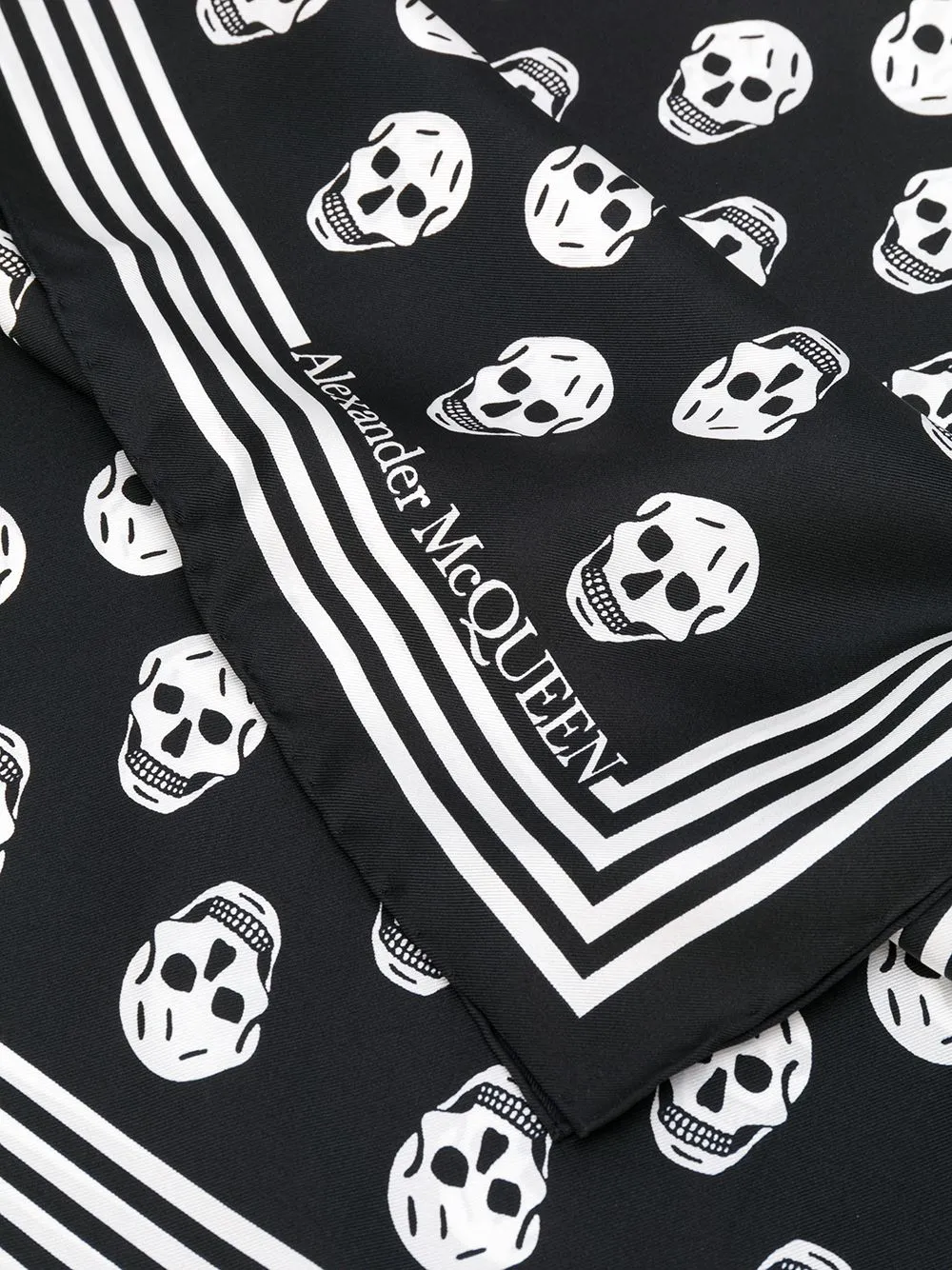 Alexander Mcqueen Black Scarfs