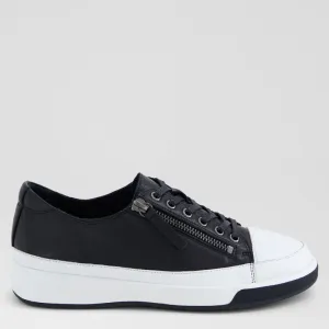 ALFENA XF - WHITE-BLACK LEATHER