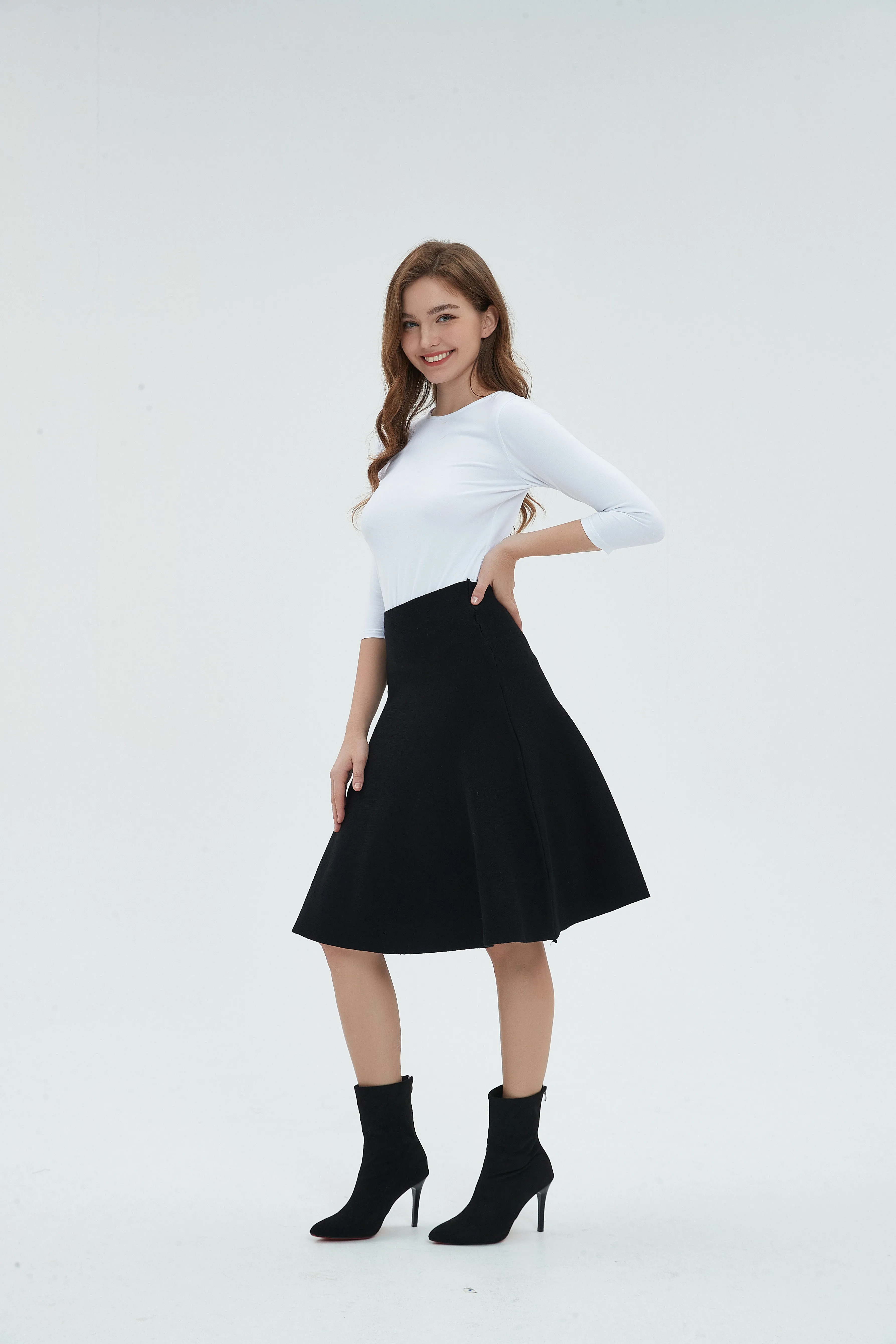 AMAZING MM SKIRT - YEAR ROUND BLACK From Mia Mod