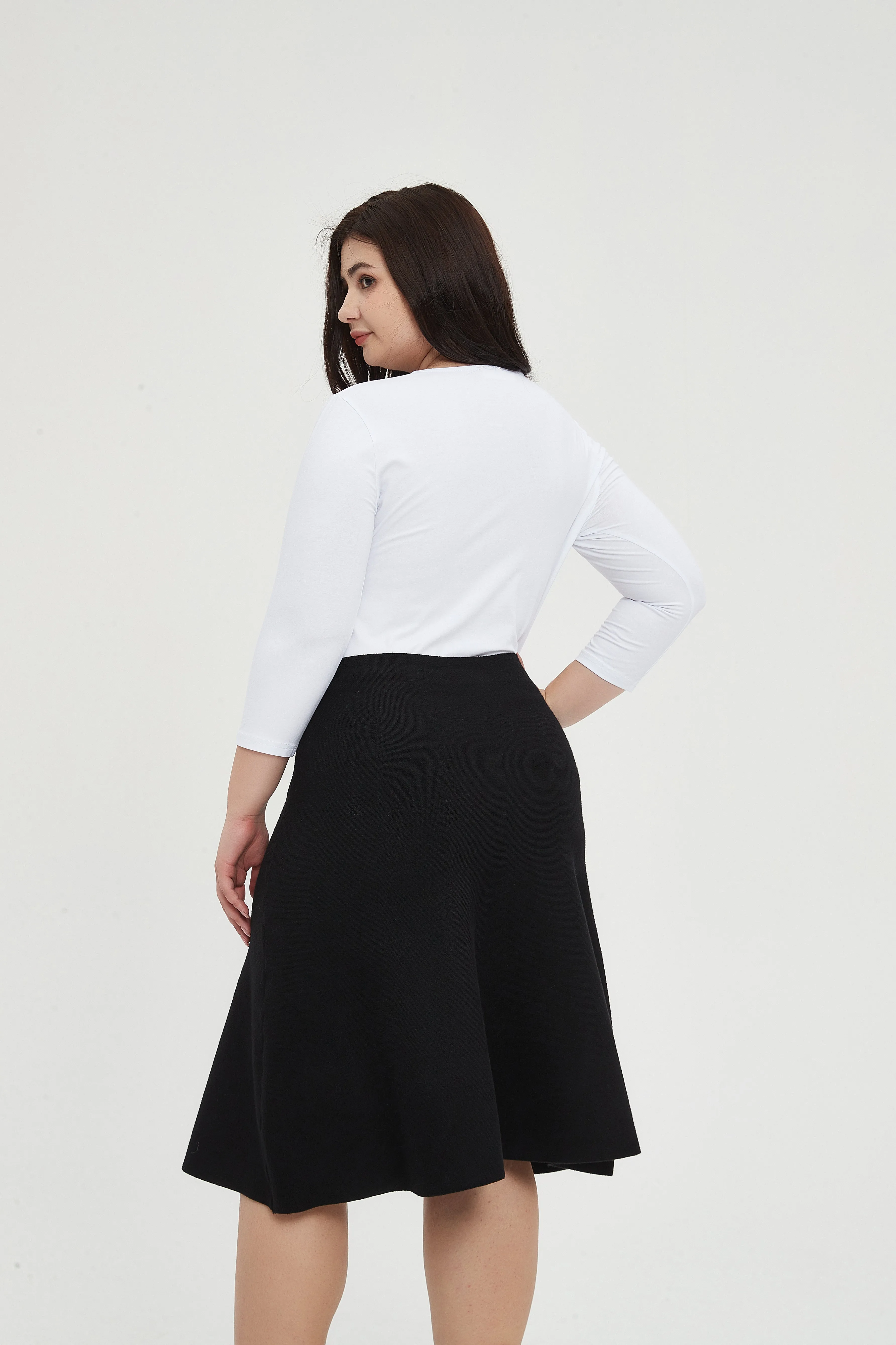 AMAZING MM SKIRT - YEAR ROUND BLACK From Mia Mod