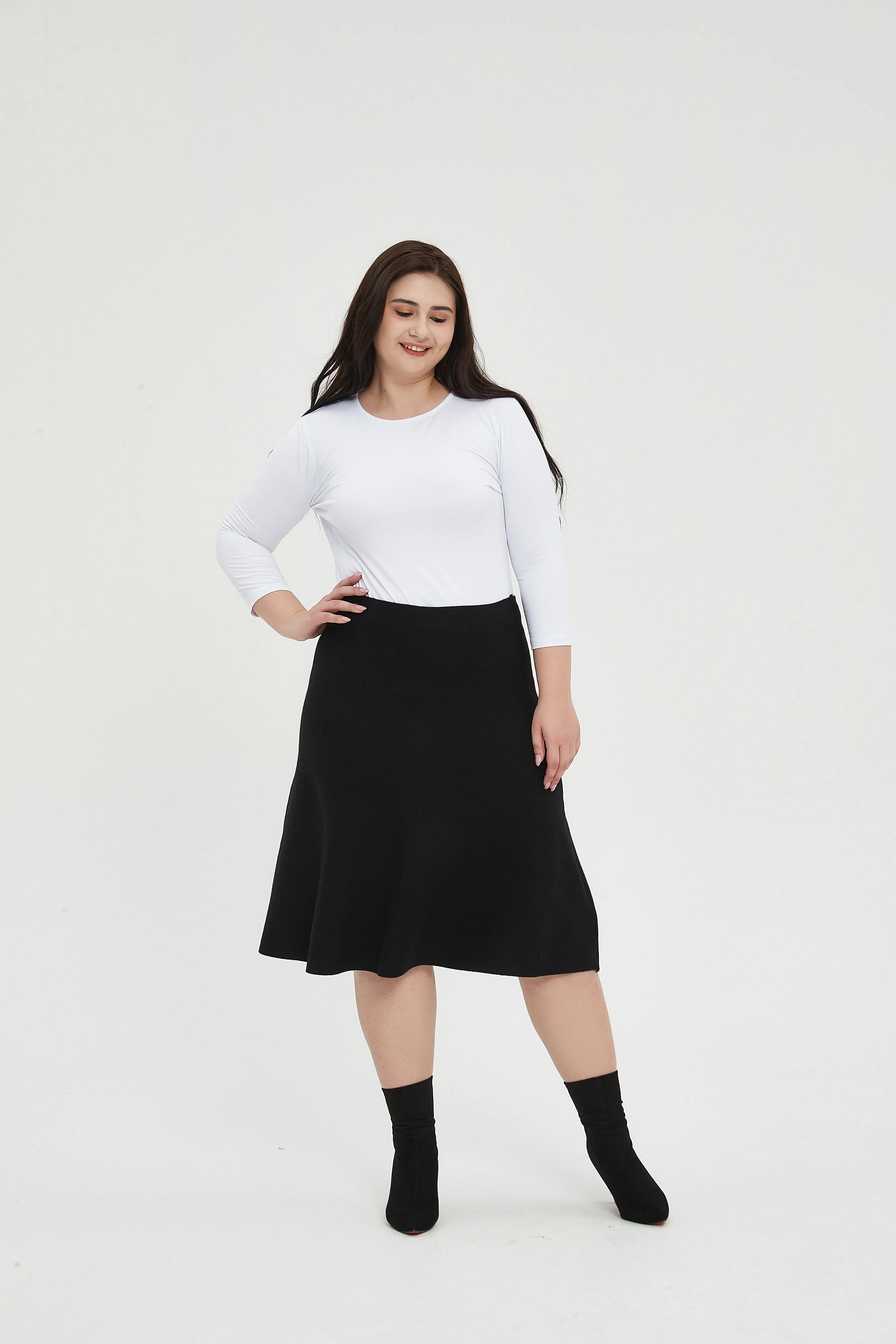 AMAZING MM SKIRT - YEAR ROUND BLACK From Mia Mod