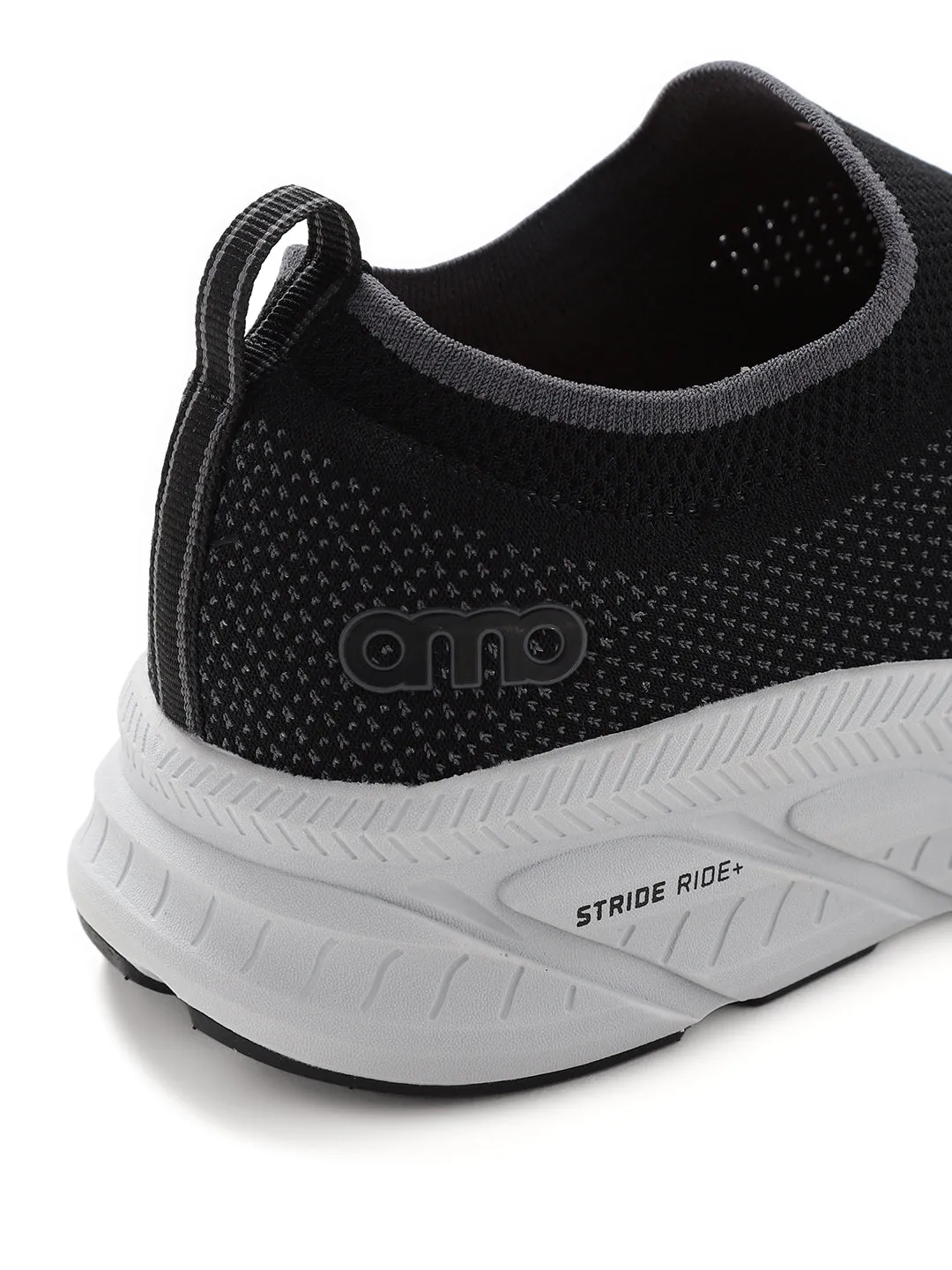 Amp Men’s Knitted Slip-On Sneakers AM034-BLACK