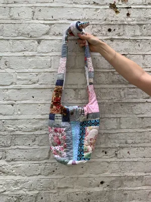 Andie Patchwork Quilt Bag Small - Pink/Blue