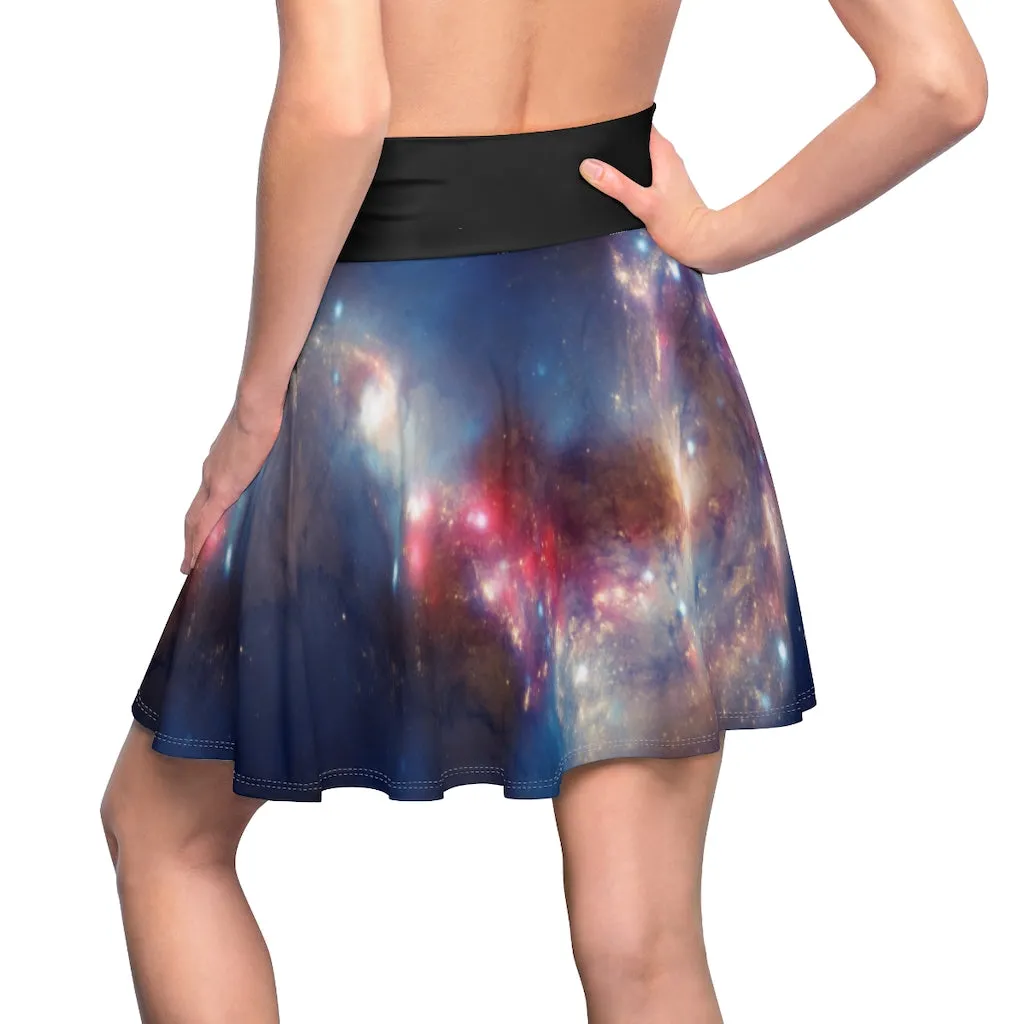 Antennae Galaxy Kozmic Skater Skirt