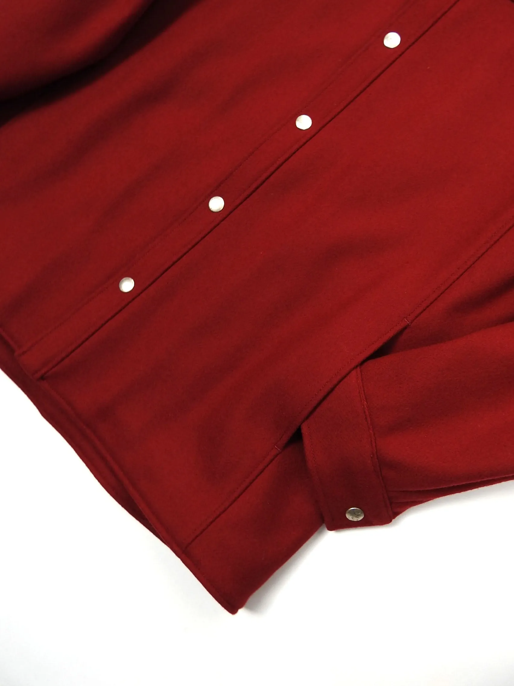 A.P.C. Red Quilted Wool Jacket Medium