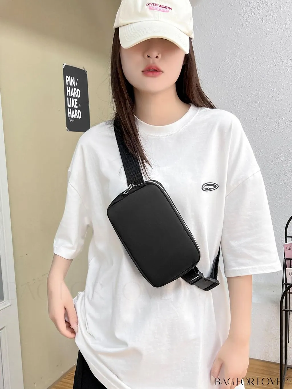 BagForLove - Nylon Solid Color Minimalist Fanny Pack