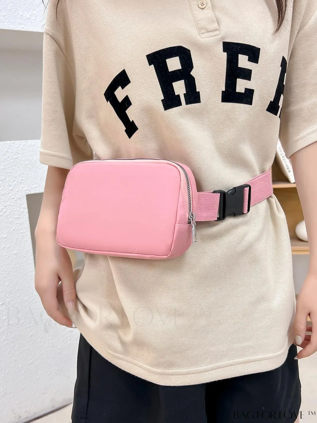 BagForLove - Nylon Solid Color Minimalist Fanny Pack