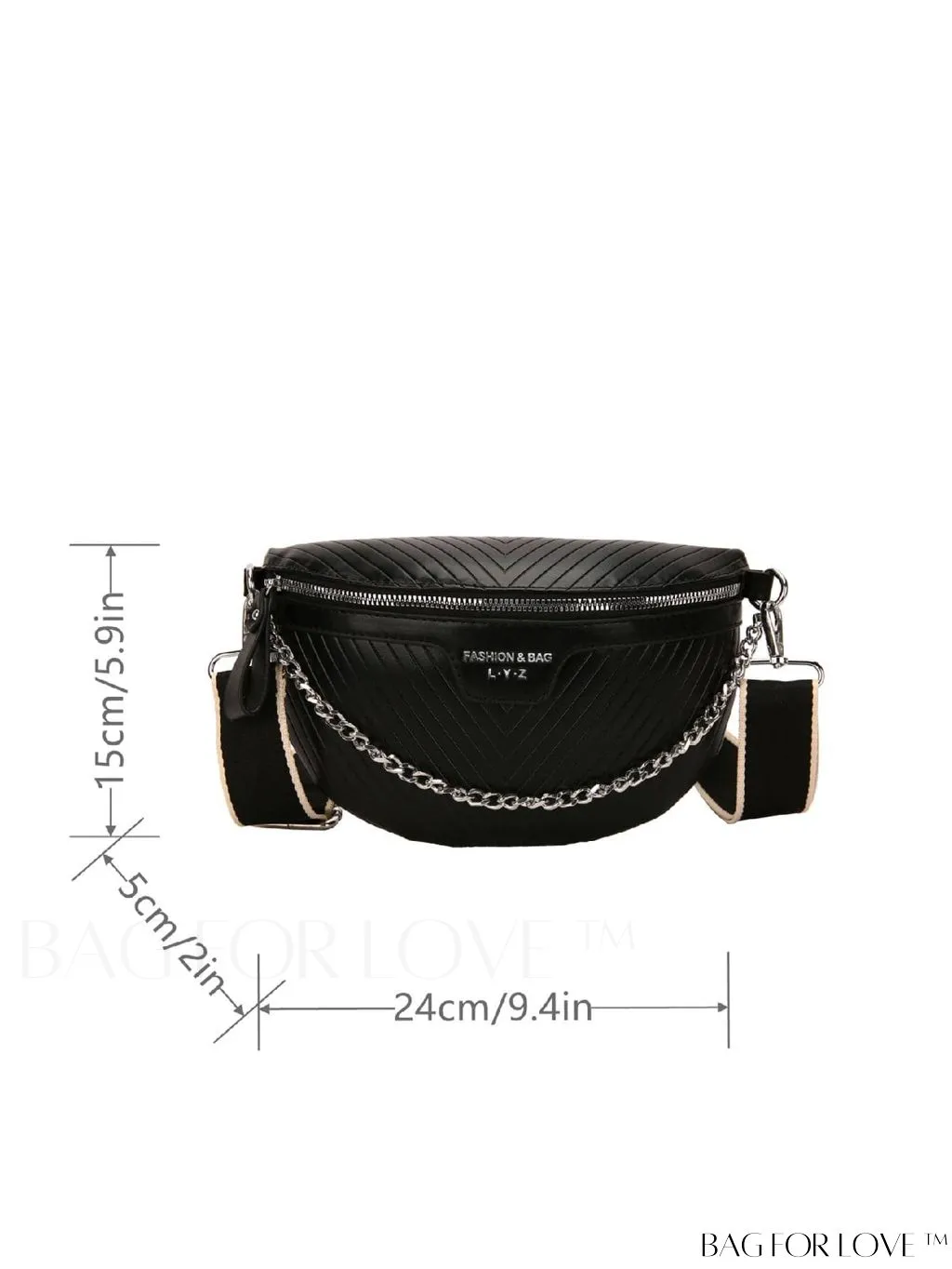 BagForLove - V-Shaped Striped Waist/Chest Bag - Minimalist Design
