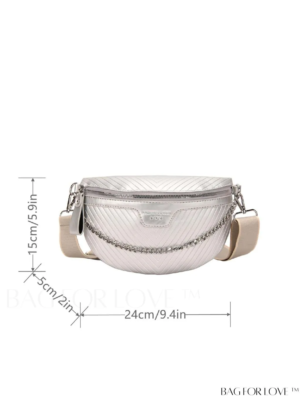 BagForLove - V-Shaped Striped Waist/Chest Bag - Minimalist Design