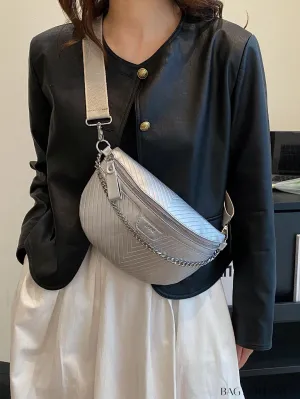 BagForLove - V-Shaped Striped Waist/Chest Bag - Minimalist Design