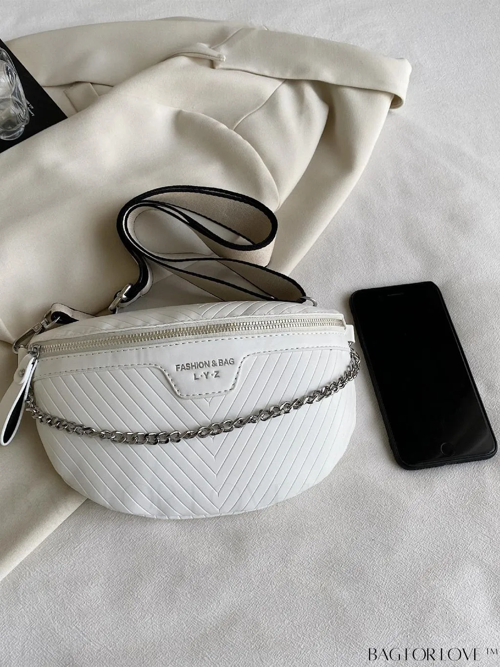 BagForLove - V-Shaped Striped Waist/Chest Bag - Minimalist Design