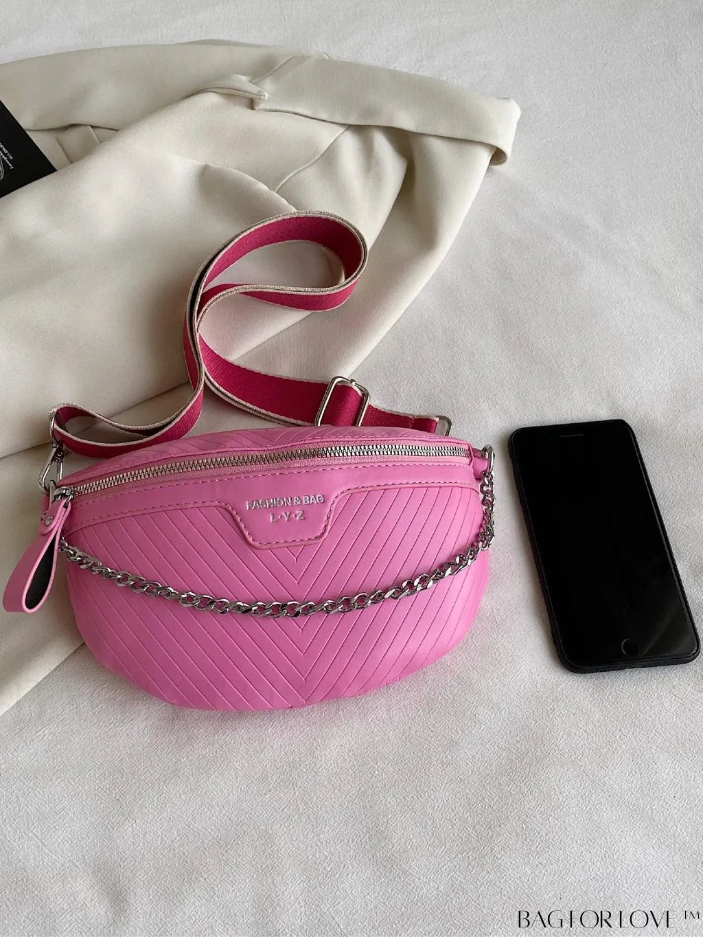 BagForLove - V-Shaped Striped Waist/Chest Bag - Minimalist Design