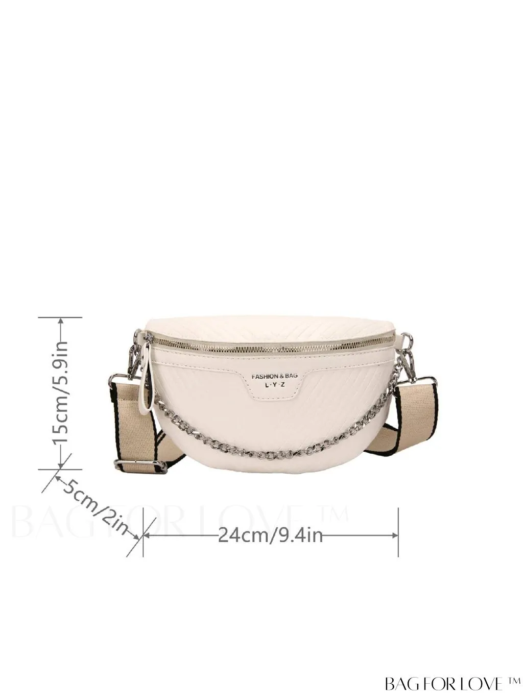 BagForLove - V-Shaped Striped Waist/Chest Bag - Minimalist Design