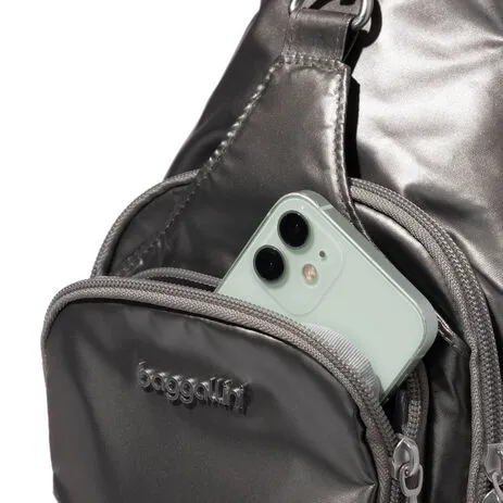 Baggallini Central Park Sling - Gunmetal