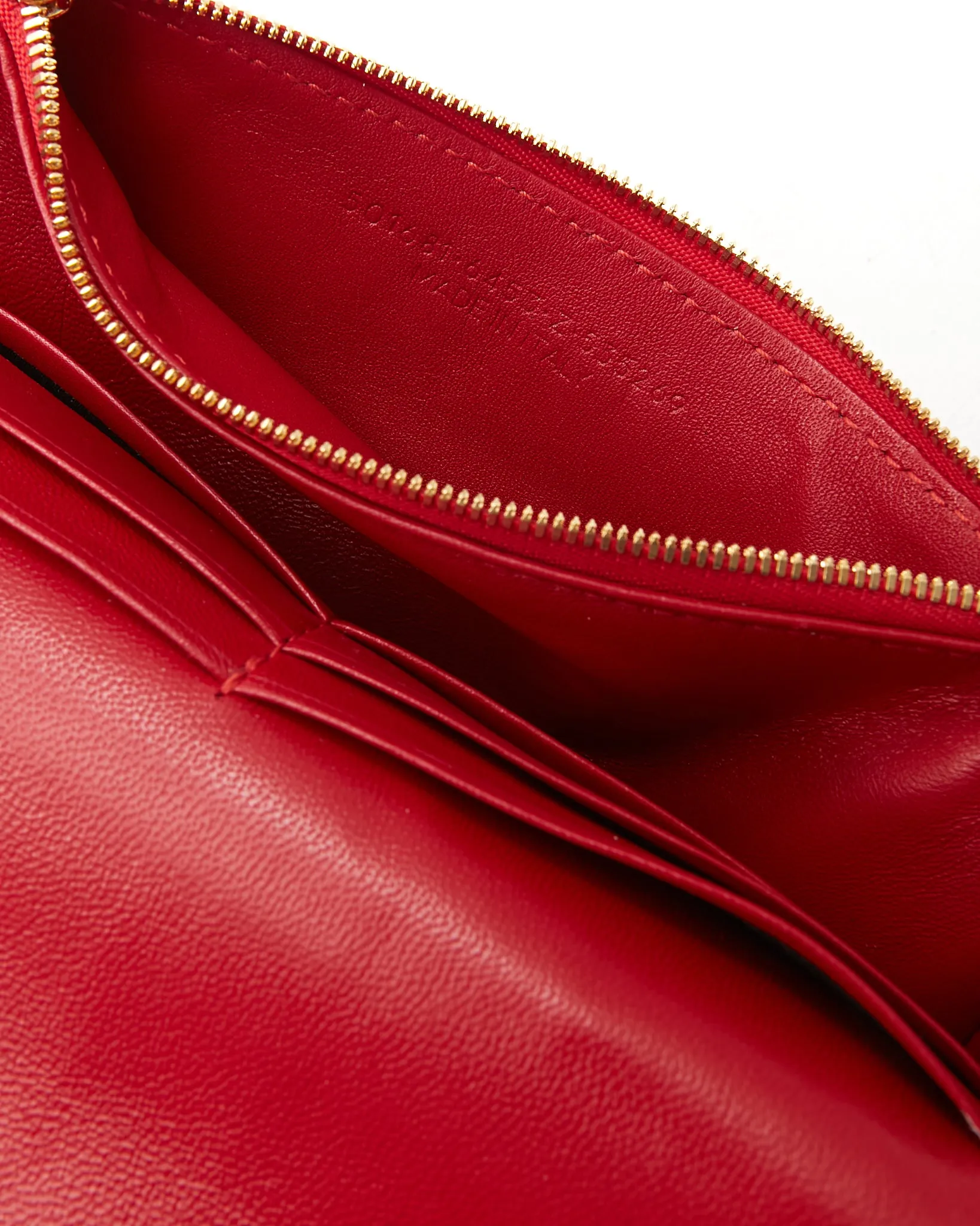 Balenciaga Red Velvet Quilted Logo BB Small Chain Crossbody