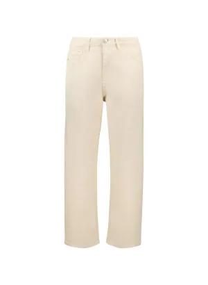 Baukjen Organic Denim Crop Straight Leg Jeans | Ecru