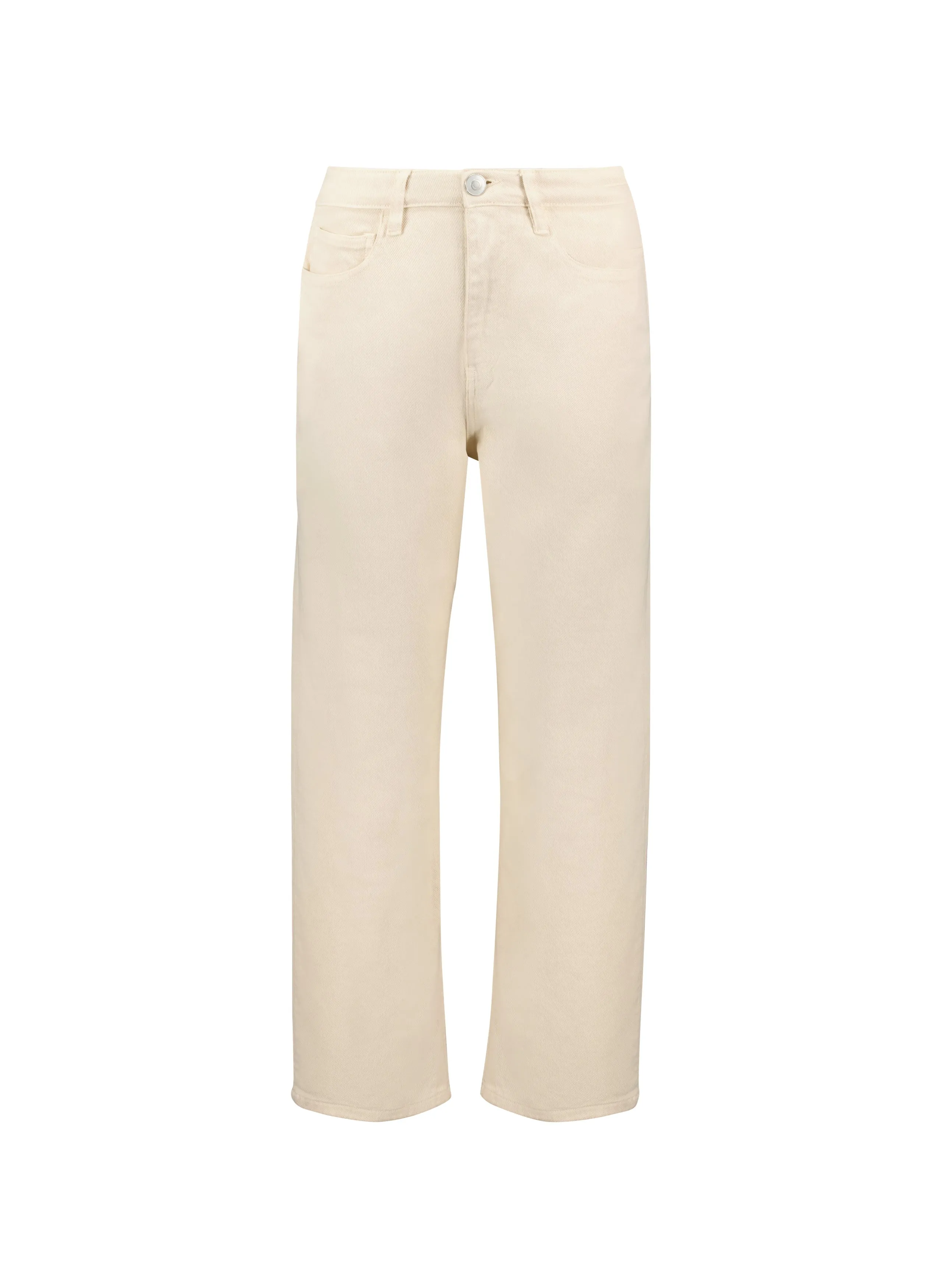 Baukjen Organic Denim Crop Straight Leg Jeans | Ecru