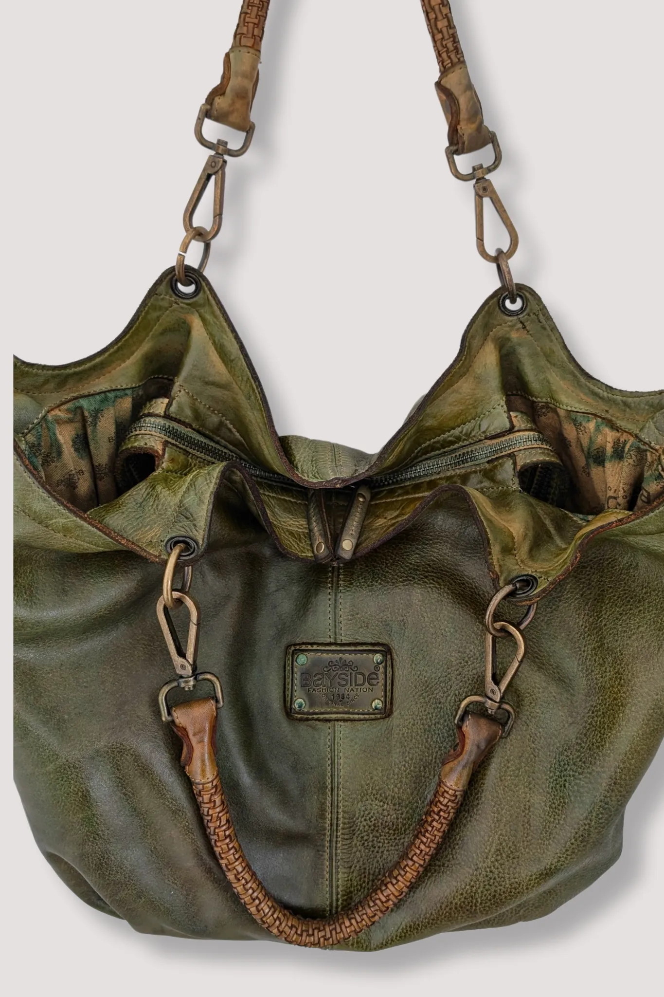 Bayside84 Calla Lily XL Hobo and Crossbody - Green - Canada