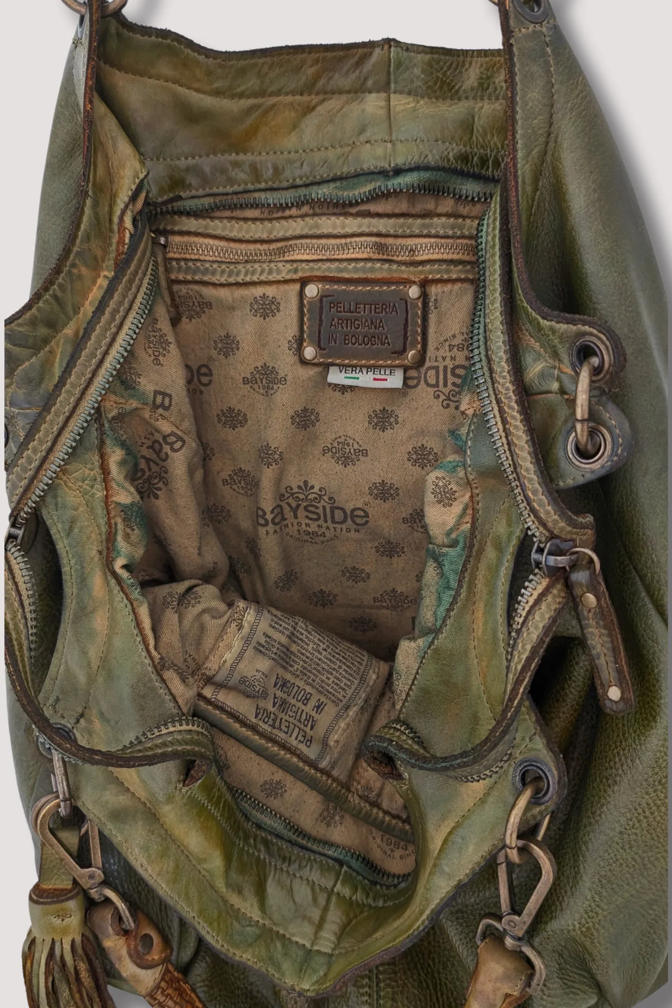 Bayside84 Calla Lily XL Hobo and Crossbody - Green - Canada