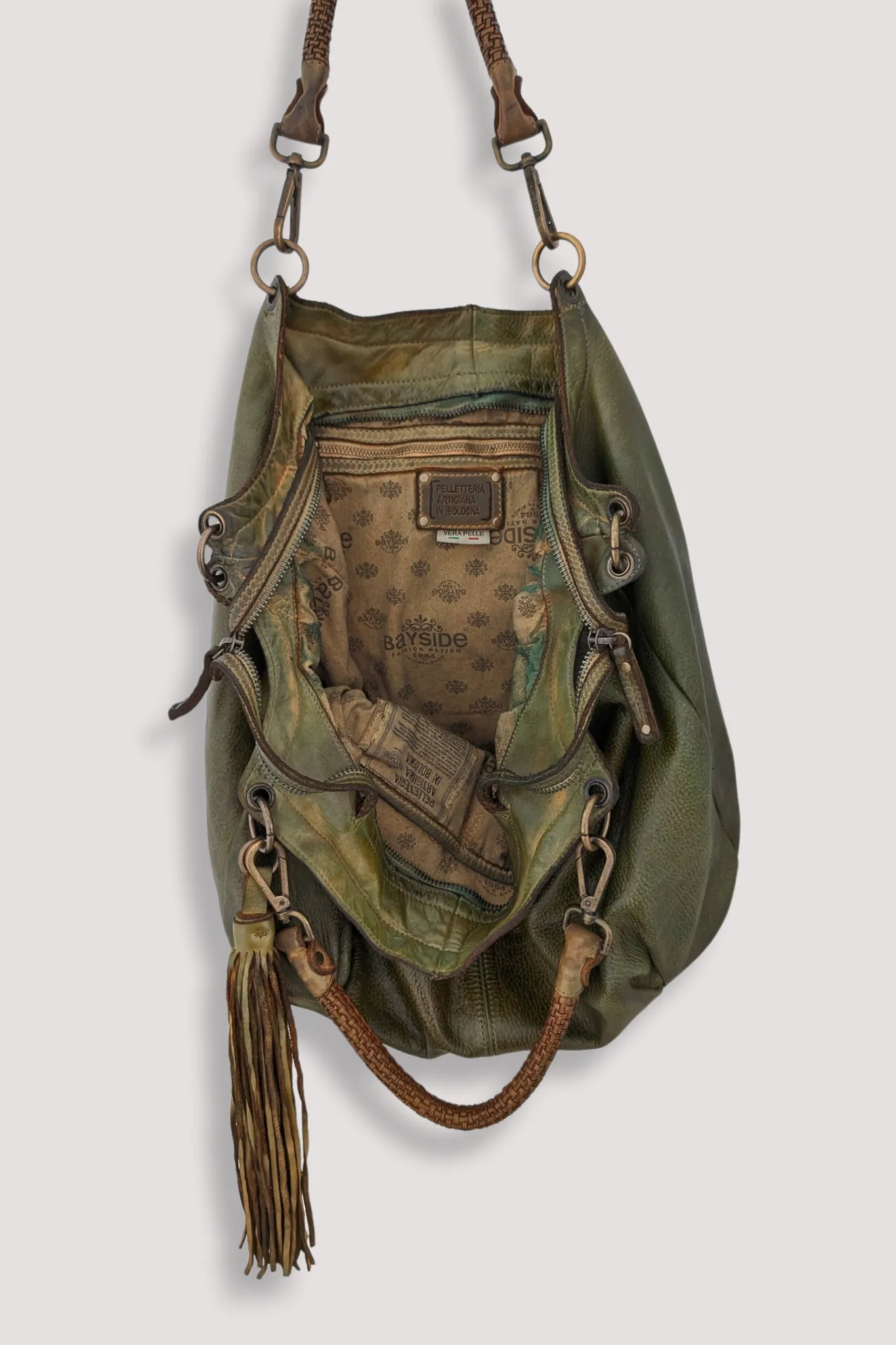 Bayside84 Calla Lily XL Hobo and Crossbody - Green - Canada