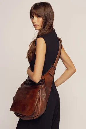 BAYSIDE84 Crossbody Saddle Bag - Cigar Brown