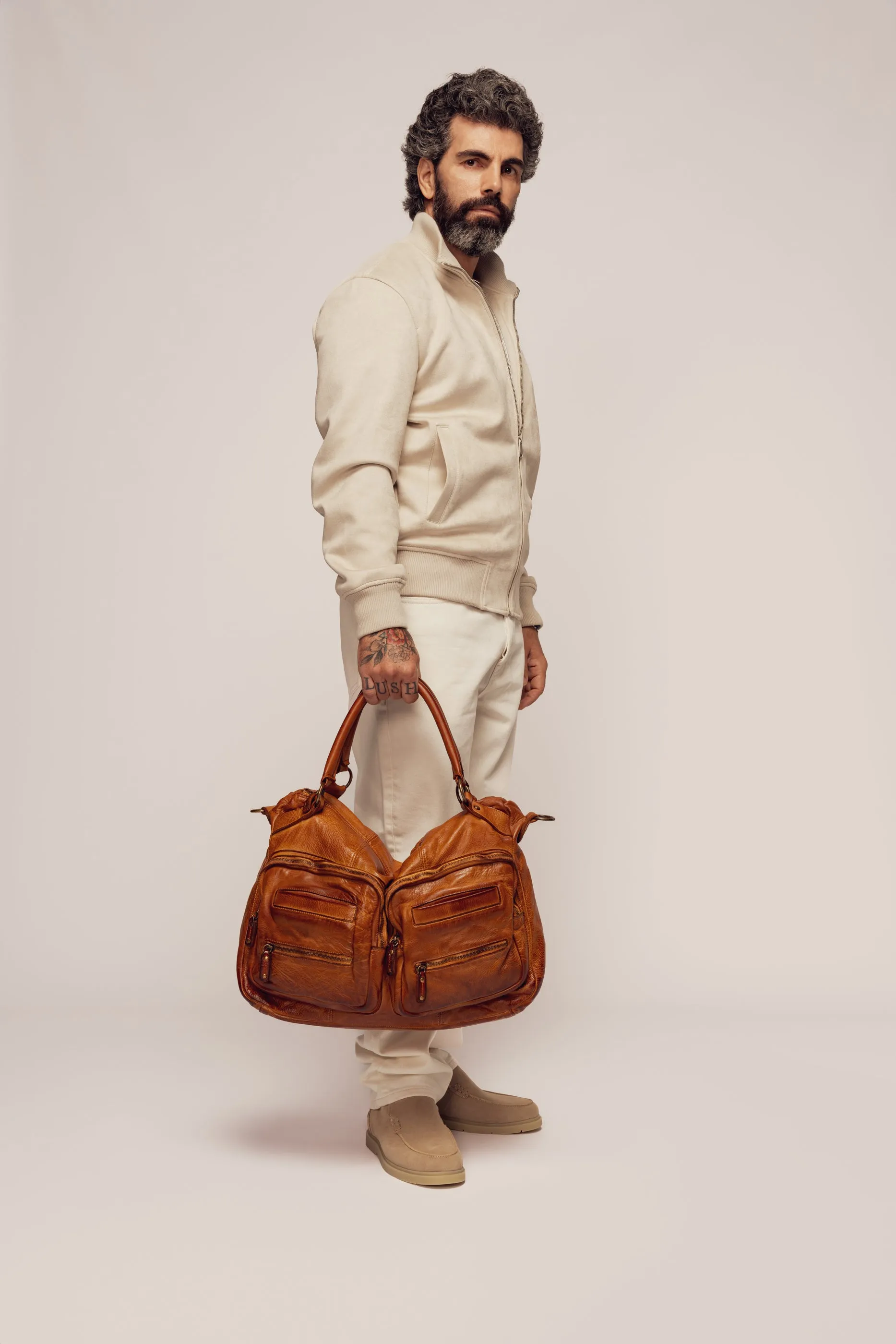 BAYSIDE84 XL Multipocket Tote & Crossbody - Cognac mens