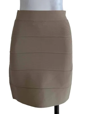 Beige Pencil Skirt