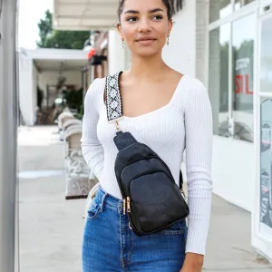 Best Seller! Rebeca Crossbody Sling Bag - Midnight Black