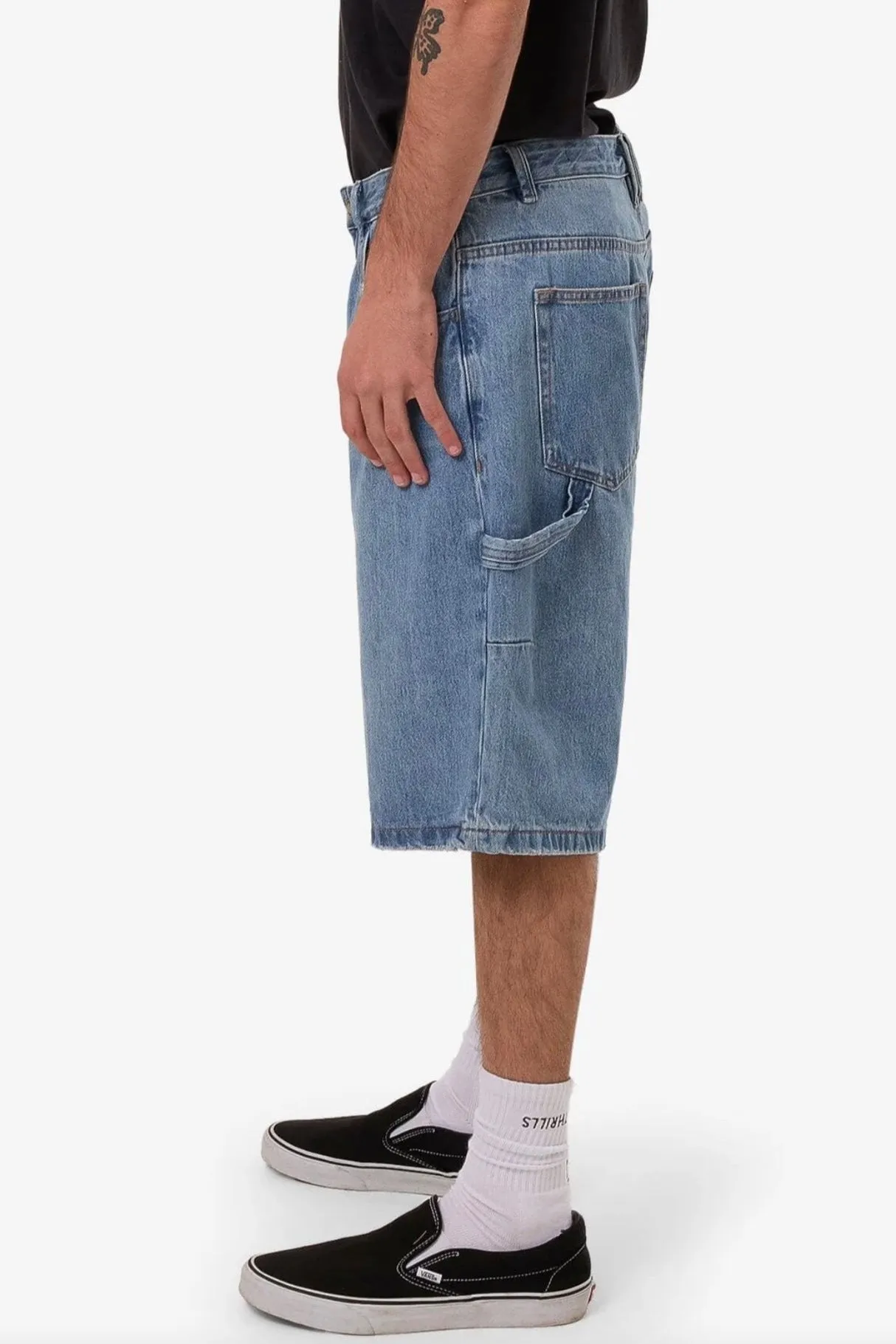Big Slacker Denim Short Dark Dust Blue