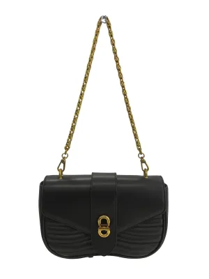 Black Aubrielle Panelled Shoulder Bag