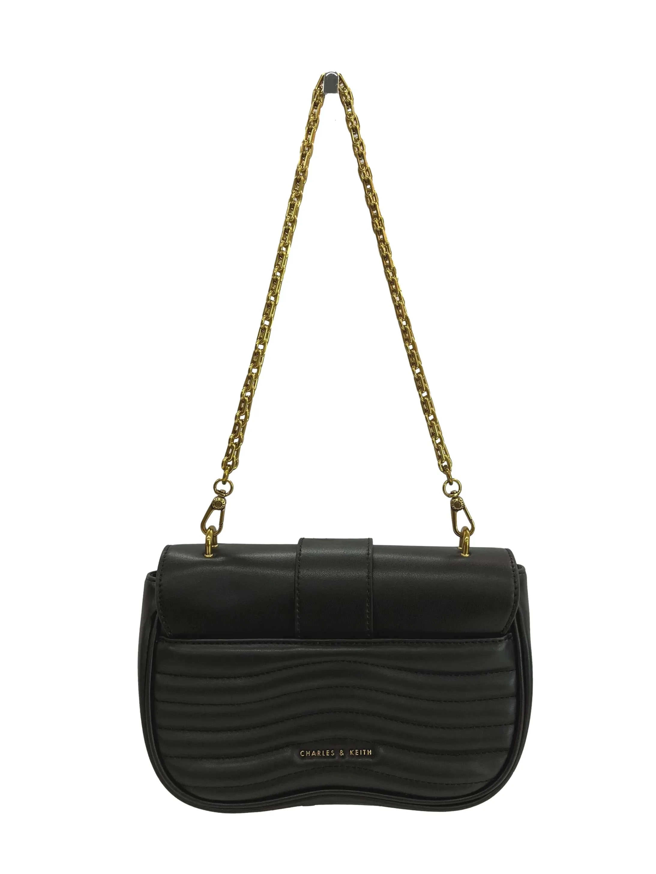 Black Aubrielle Panelled Shoulder Bag